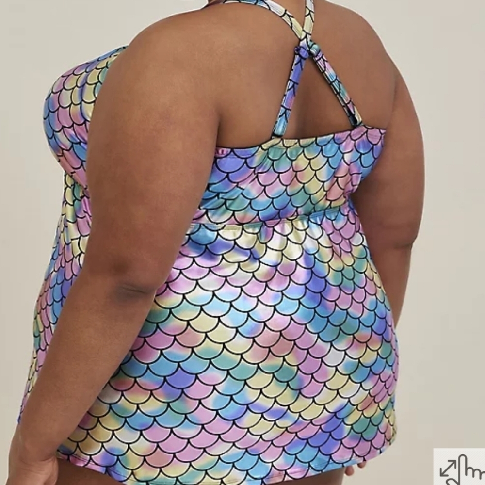 🆕️🧜‍♀️👙 4X MERMAID PASTEL FOIL TANKINI & BOTTOMS SWIM SET👙🧜‍♀️ - Picture 12 of 14